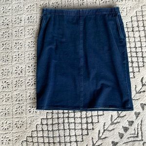 Pure Jill blue Jean straight skirt